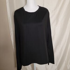 Shein Curve Black Long Sleeve Shirt - Women's 4XL